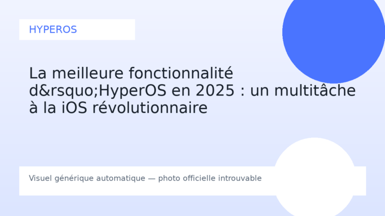 La meilleure fonctionnalité d&rsquo;HyperOS en 2025 : un multitâche à la iOS révolutionnaire