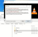 Information bizarre lors de lecture de fichier vidéo vers PC ??
