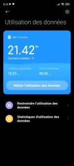 Redmi Note 11 : réinitialisation du forfait de données le 1er du mois