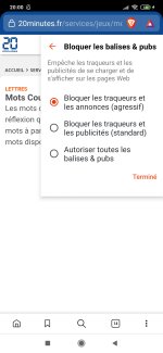 Supprimer les publicités intempestives sur sites de jeux ouverts dans Chrome