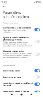 Réglage du volume sonore des notifications sur xiaomi 13