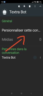 Notification personnalisée message