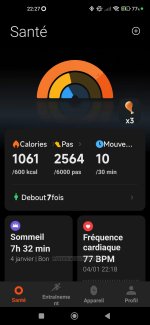 Problème de synchronisation Mi fitness et google fit