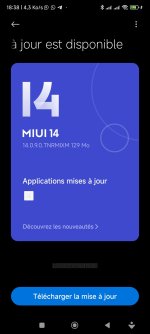 Mise à jour redmi note 13 pro 4 g impossible