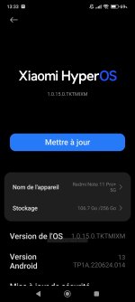 Mise à jour impossible