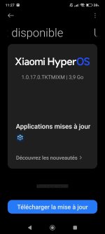 Mise à jour système impossible