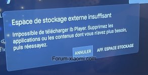 Problème de mémoire interne Xiaomi TV box S